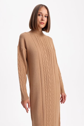 Vestido-camisola - Bege