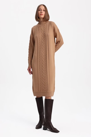 Vestido-camisola - Bege