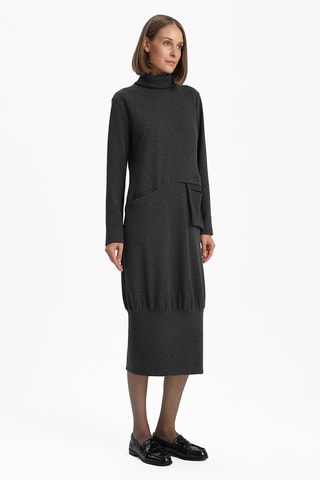 Vestido-camisola - Antracite