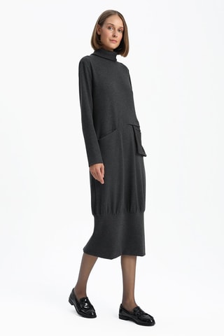 Vestido-camisola - Antracite