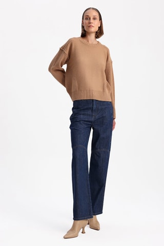 Camisola oversize - Bege