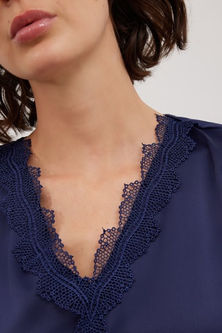 Top - Azul-marinho 