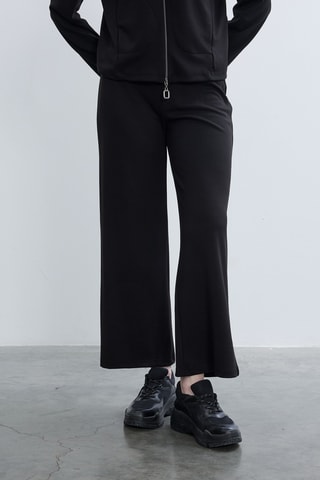 Calças wide legs - Preto