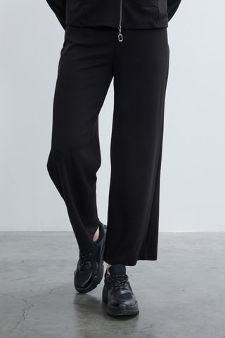Calças wide legs - Preto