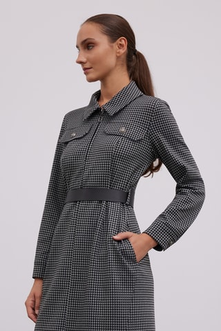 Vestido direito - Cinzento-claro