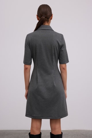 Vestido estilo patinadora - Cinzento