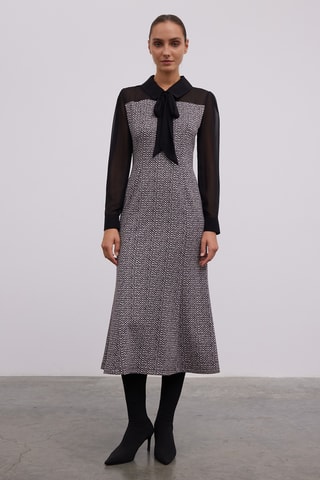 Vestido estilo patinadora - Preto