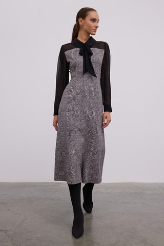 Vestido estilo patinadora - Preto
