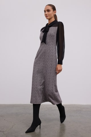 Vestido estilo patinadora - Preto