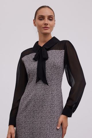 Vestido estilo patinadora - Preto