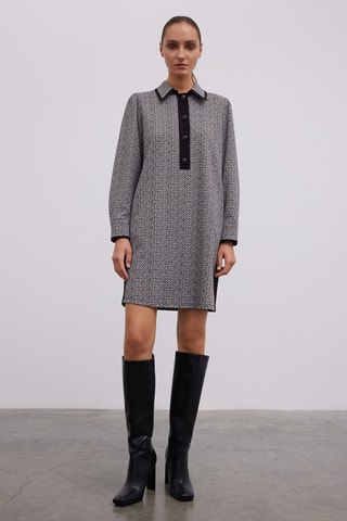 Vestido direito - Preto