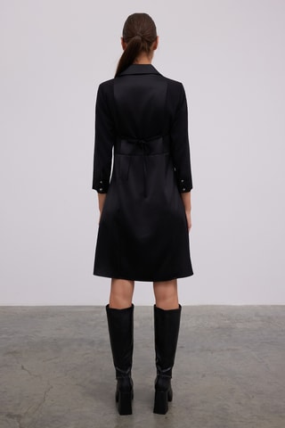 Vestido trapézio - Preto