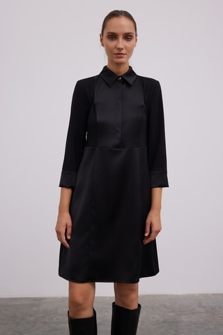 Vestido trapézio - Preto