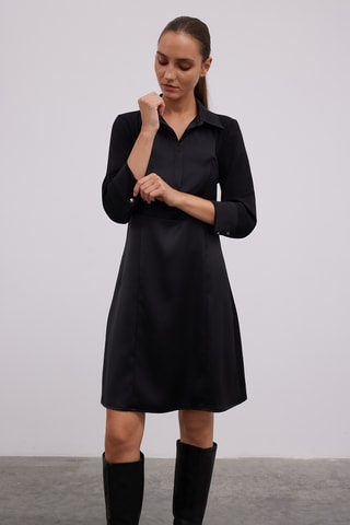Vestido trapézio - Preto