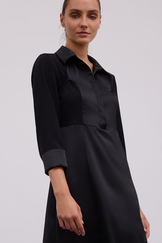 Vestido trapézio - Preto