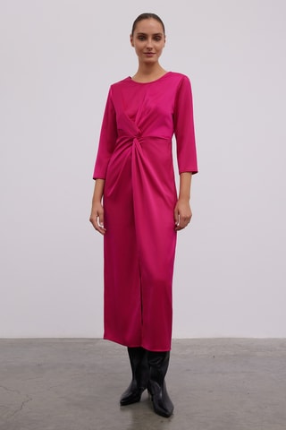 Vestido direito - Fúcsia