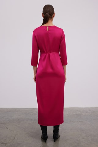 Vestido direito - Fúcsia