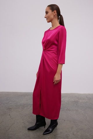 Vestido direito - Fúcsia