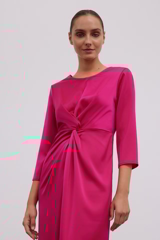 Vestido direito - Fúcsia