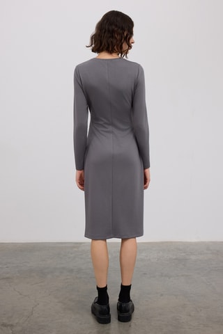 Vestido justo - Antracite
