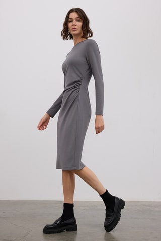 Vestido justo - Antracite