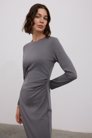 Vestido justo - Antracite