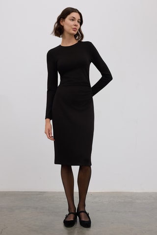 Vestido justo - Preto