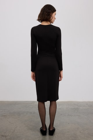 Vestido justo - Preto
