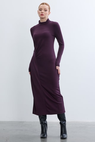 Vestido comprido - Bordô