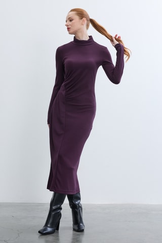 Vestido comprido - Bordô
