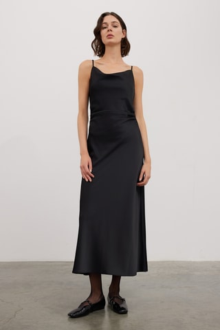 Vestido midi - Preto