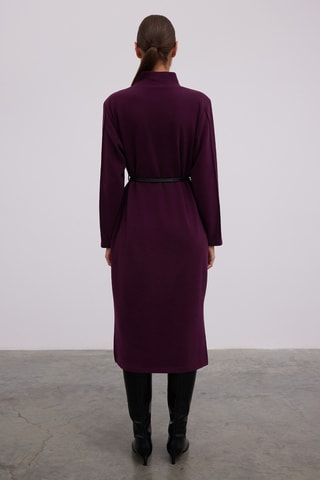 Vestido midi - Bordô