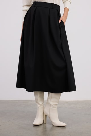 Saia midi - Preto
