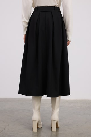 Saia midi - Preto
