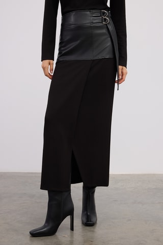 Saia midi - Preto