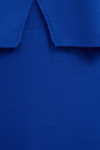 Saia midi cintura subida - Azul-eléctrico
