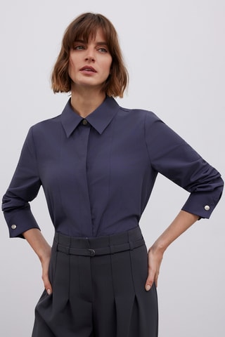 Camisa - Cinzento-escuro