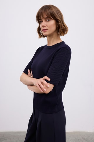 Camisola - Azul-marinho