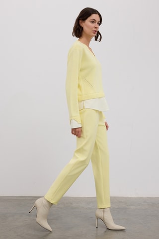 Camisola efeito ilusório - Amarelo