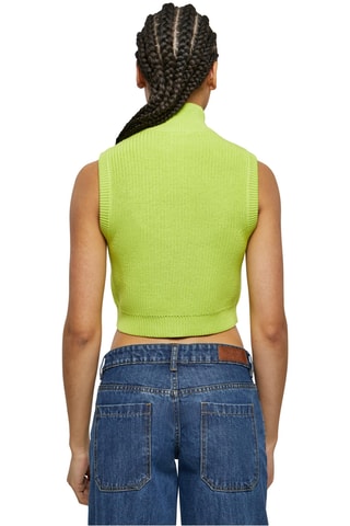 Kort Mouwloos Vest - Groen