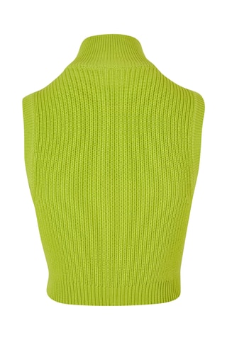 Kort Mouwloos Vest - Groen