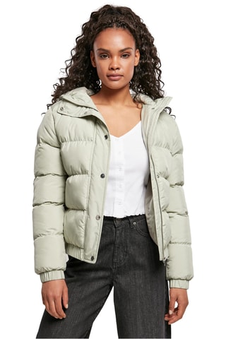 Gewatteerde Jas met Capuchon - Beige