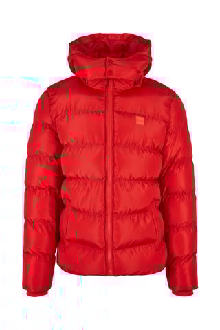 Gewatteerde Jas met Capuchon - Rood