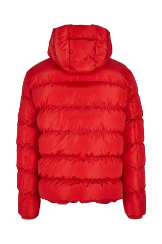 Gewatteerde Jas met Capuchon - Rood