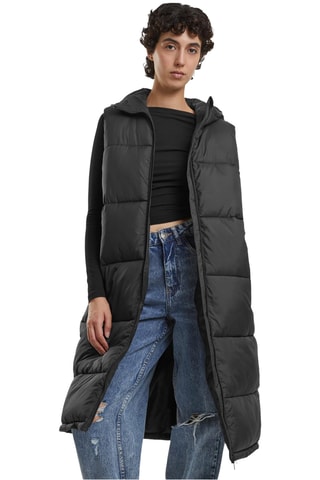 Lange Bodywarmer - Zwart