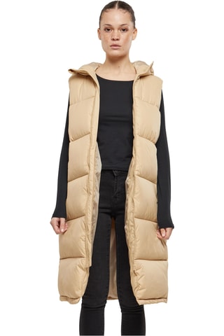 Lange Bodywarmer - Beige