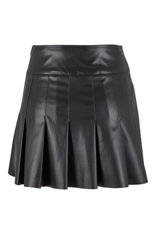 Plissérok met Hoge Taille- Zwart
