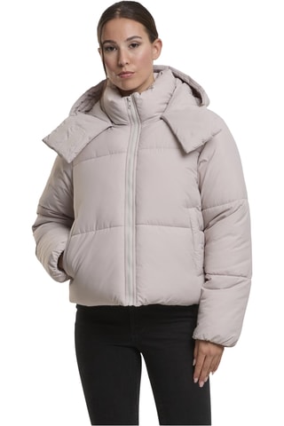 Gewatteerde Jas met Capuchon - Beige