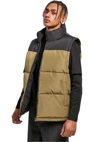 Bodywarmer - Kaki en Zwart