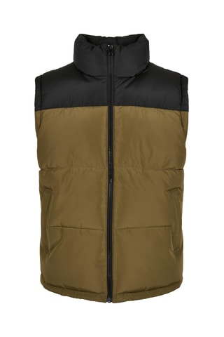 Bodywarmer - Kaki en Zwart